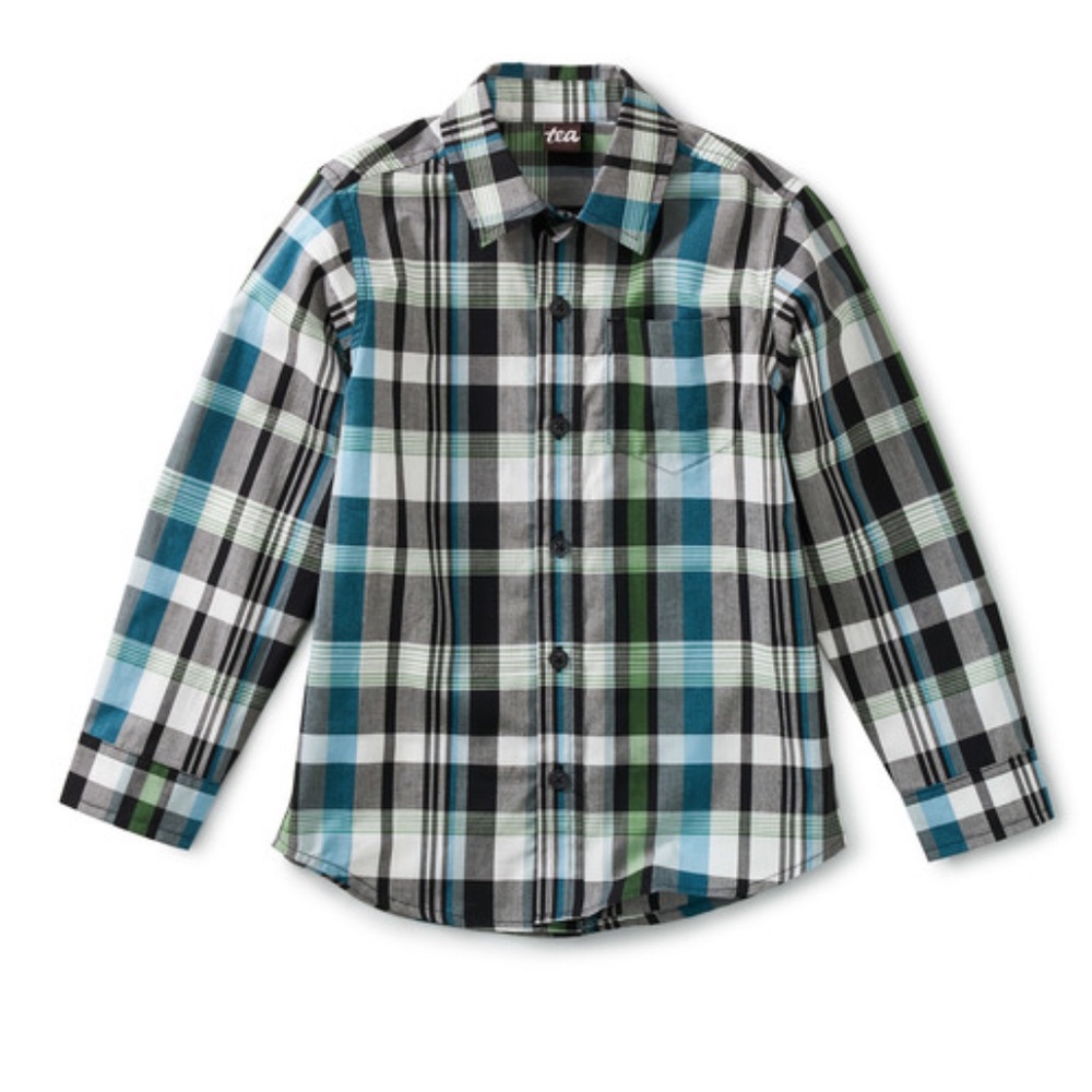 BNWT Tea Collection Boys Button Down Shirt, size 12